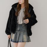 ファーボリュームフードパーカー | NICE CLAUP / OLIVE des OLIVE OUTLET | 詳細画像2