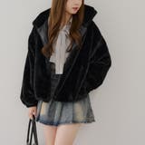 ファーボリュームフードパーカー | NICE CLAUP / OLIVE des OLIVE OUTLET | 詳細画像4