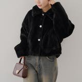 ふわふわ暖か&大人ガーリー♪キラキラ釦ファーブルゾン | NICE CLAUP / OLIVE des OLIVE OUTLET | 詳細画像14