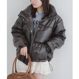 ブラウン | 【WEB先行販売】スタンドカラー中綿ブルゾン | NICE CLAUP / OLIVE des OLIVE　OUTLET