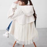 後ろ姿まで美しく、バックチュールマウンテンパーカー | NICE CLAUP / OLIVE des OLIVE　OUTLET | 詳細画像3 