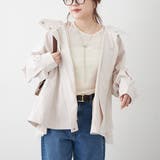 アイボリー | 後ろ姿まで美しく、バックチュールマウンテンパーカー | NICE CLAUP / OLIVE des OLIVE　OUTLET