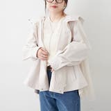 後ろ姿まで美しく、バックチュールマウンテンパーカー | NICE CLAUP / OLIVE des OLIVE　OUTLET | 詳細画像6 