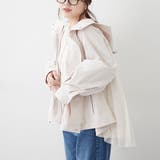後ろ姿まで美しく、バックチュールマウンテンパーカー | NICE CLAUP / OLIVE des OLIVE　OUTLET | 詳細画像8 