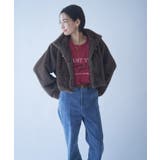 ビット付MIXファーショートジャケット | NICE CLAUP / OLIVE des OLIVE OUTLET | 詳細画像18