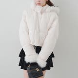 フェイクファー付ジップエコダウン | NICE CLAUP / OLIVE des OLIVE　OUTLET | 詳細画像3 