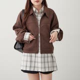 ブラウン | ダブルジップブルゾン | NICE CLAUP / OLIVE des OLIVE　OUTLET