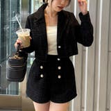 【セットアップ対応】ツイードショートジャケット | RMAF NICE CLAUP / OLIVE des OLIVE | 詳細画像2