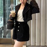 【セットアップ対応】ツイードショートジャケット | RMAF NICE CLAUP / OLIVE des OLIVE | 詳細画像3