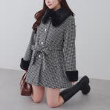 ブラック系 | フェイクファー付コート | NICE CLAUP / OLIVE des OLIVE OUTLET