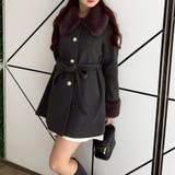 チャコール | フェイクファー付コート | NICE CLAUP / OLIVE des OLIVE OUTLET