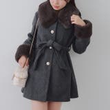 チャコール | フェイクファー付コート | NICE CLAUP / OLIVE des OLIVE OUTLET