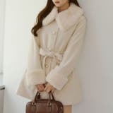 アイボリー | フェイクファー付コート | NICE CLAUP / OLIVE des OLIVE OUTLET