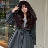 ファー付ビッグフードコート | RMAF NICE CLAUP / OLIVE des OLIVE | 詳細画像1