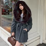 ファー付ビッグフードコート | RMAF NICE CLAUP / OLIVE des OLIVE | 詳細画像2