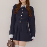 ケーブルカーデ&ミニスカートセット | NICE CLAUP / OLIVE des OLIVE　OUTLET | 詳細画像2 