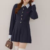 ケーブルカーデ&ミニスカートセット | NICE CLAUP / OLIVE des OLIVE　OUTLET | 詳細画像3 