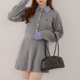 ケーブルカーデ&ミニスカートセット | NICE CLAUP / OLIVE des OLIVE　OUTLET | 詳細画像11 