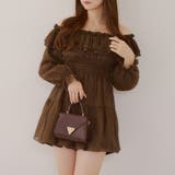 【@_chipi2xセレクト】オフショルにもなる、楊柳ワンピース | RMAF NICE CLAUP / OLIVE des OLIVE | 詳細画像1