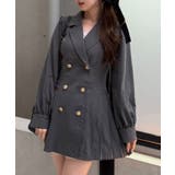 テーラードプリーツミニワンピース | NICE CLAUP / OLIVE des OLIVE　OUTLET | 詳細画像1 