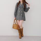 テーラードプリーツミニワンピース | NICE CLAUP / OLIVE des OLIVE　OUTLET | 詳細画像24 
