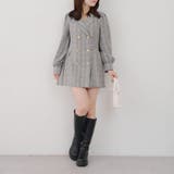テーラードプリーツミニワンピース | NICE CLAUP / OLIVE des OLIVE　OUTLET | 詳細画像42 
