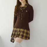 裾プリーツドッキングミニワンピース | NICE CLAUP / OLIVE des OLIVE　OUTLET | 詳細画像28 