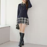 裾プリーツドッキングミニワンピース | NICE CLAUP / OLIVE des OLIVE　OUTLET | 詳細画像21 