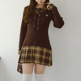 裾プリーツドッキングミニワンピース | NICE CLAUP / OLIVE des OLIVE　OUTLET | 詳細画像27 