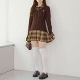 裾プリーツドッキングミニワンピース | NICE CLAUP / OLIVE des OLIVE　OUTLET | 詳細画像32 