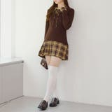 裾プリーツドッキングミニワンピース | NICE CLAUP / OLIVE des OLIVE　OUTLET | 詳細画像34 