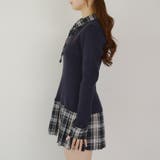 裾プリーツドッキングミニワンピース | NICE CLAUP / OLIVE des OLIVE　OUTLET | 詳細画像38 