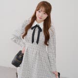 【ツイードコレクション】ツイード配色衿ミニワンピース | RMAF　NICE CLAUP / OLIVE des OLIVE | 詳細画像9 