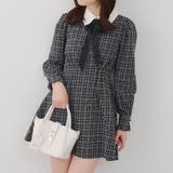 【ツイードコレクション】ツイード配色衿ミニワンピース | RMAF　NICE CLAUP / OLIVE des OLIVE | 詳細画像21 