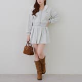 【セットアップ】空港コーデにおすすめ ファーパーカー×ミニスカート or | RMAF　NICE CLAUP / OLIVE des OLIVE | 詳細画像9 