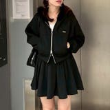 ブラック | 【セットアップ】ファーパーカー×ミニスカート | RMAF NICE CLAUP / OLIVE des OLIVE