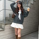 【リボンコレクション】裾バルーンミニワンピース | RMAF NICE CLAUP / OLIVE des OLIVE | 詳細画像1