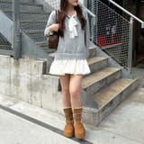 グレー | 【リボンコレクション】裾バルーンミニワンピース | RMAF NICE CLAUP / OLIVE des OLIVE