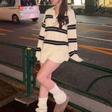 【セットアップ】ボーダーポロニット&ニットショートパンツ | RMAF　NICE CLAUP / OLIVE des OLIVE | 詳細画像7 