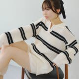 【セットアップ】ボーダーポロニット&ニットショートパンツ | RMAF　NICE CLAUP / OLIVE des OLIVE | 詳細画像15 