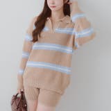 【セットアップ】ボーダーポロニット&ニットショートパンツ | RMAF　NICE CLAUP / OLIVE des OLIVE | 詳細画像18 