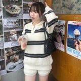 アイボリー | 【セットアップ】ボーダーポロニット&ニットショートパンツ | RMAF　NICE CLAUP / OLIVE des OLIVE