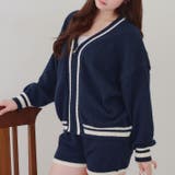 ネイビー | 【セットアップ】ジップカーディガン&ショーパンセット | RMAF　NICE CLAUP / OLIVE des OLIVE