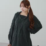 モールケーブルパーカーミニワンピース | RMAF NICE CLAUP / OLIVE des OLIVE | 詳細画像24