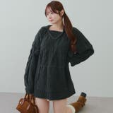 モールケーブルパーカーミニワンピース | RMAF NICE CLAUP / OLIVE des OLIVE | 詳細画像25