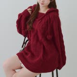 ボルドー | モールケーブルパーカーミニワンピース | RMAF NICE CLAUP / OLIVE des OLIVE