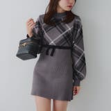 チェック切替ニットミニワンピース | NICE CLAUP / OLIVE des OLIVE　OUTLET | 詳細画像6 