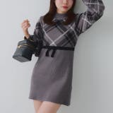 チェック切替ニットミニワンピース | NICE CLAUP / OLIVE des OLIVE　OUTLET | 詳細画像7 