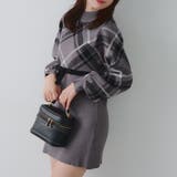 チェック切替ニットミニワンピース | NICE CLAUP / OLIVE des OLIVE　OUTLET | 詳細画像8 