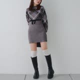 チェック切替ニットミニワンピース | NICE CLAUP / OLIVE des OLIVE　OUTLET | 詳細画像13 